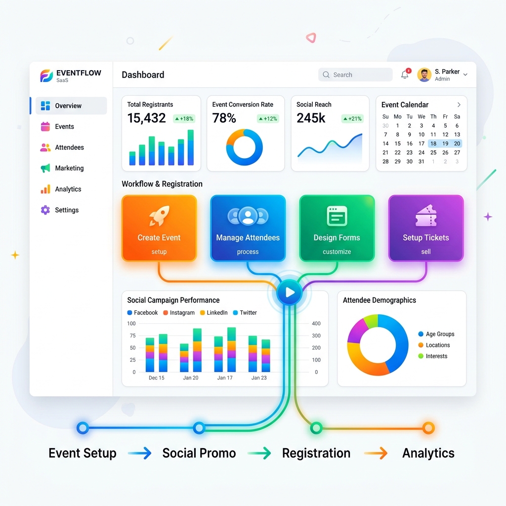 Virafly SaaS Dashboard Illustration